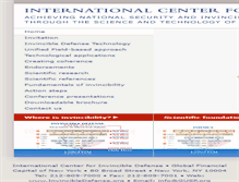 Tablet Screenshot of invincibledefense.org